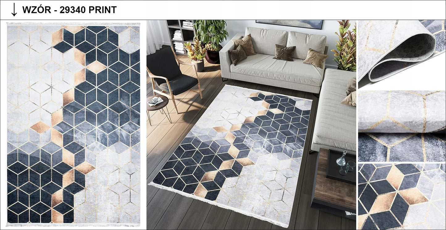 Kilimas TOSCANA 80x200 Madingas pramoninis loftinis