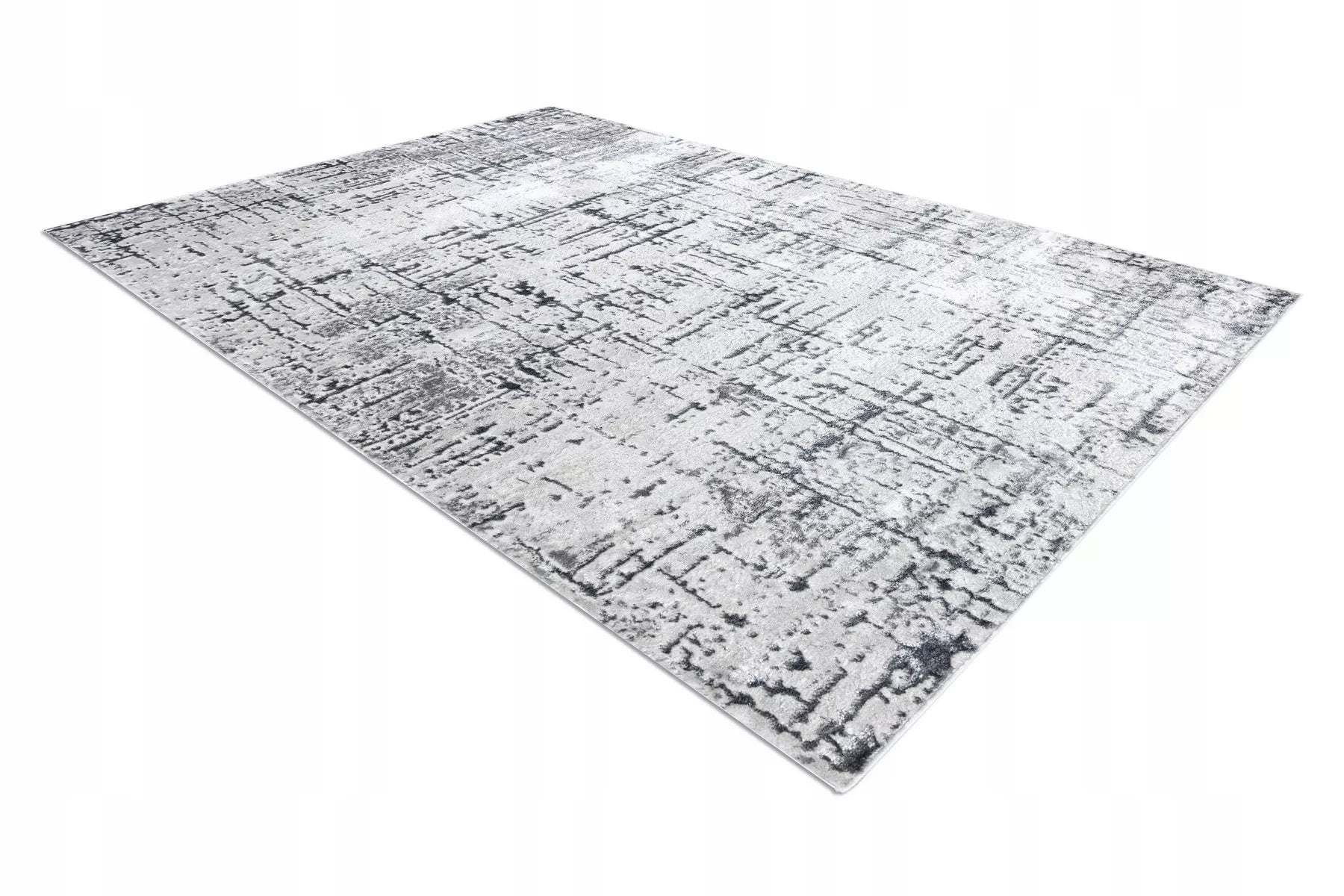 Modernus kilimas "Linie vintage" pilkos spalvos, struktūrinis, svetainei, 180x270 cm