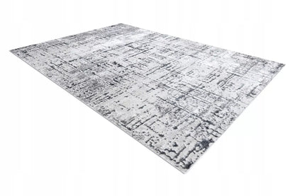 Modernus kilimas "Linie vintage" pilkos spalvos, struktūrinis, svetainei, 180x270 cm