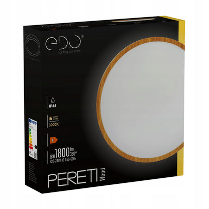 EDO Lubinis LED šviestuvas PERETI 18W 3000K IP44 Medinis 29,5cm