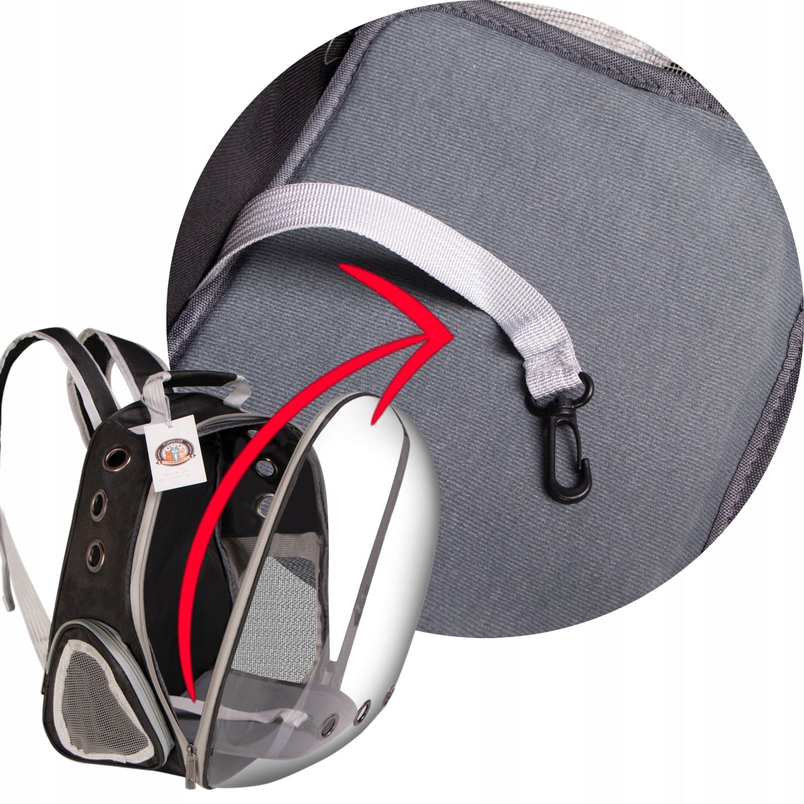 ELEGANTIŠKA KATĖS IR ŠUNŲ KUO TINĖ-TRANSPORTERIS SU PILNAI ATSIDARANČIU ATVERČIAMU DANGČIU