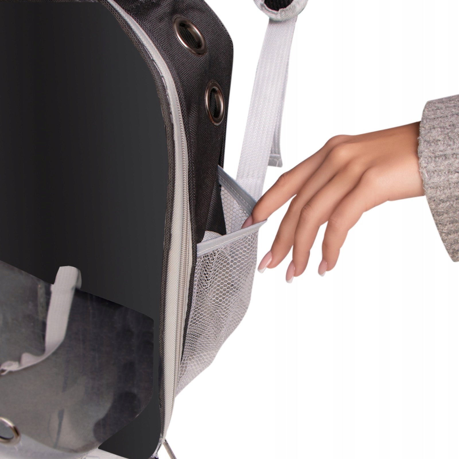 ELEGANTIŠKA KATĖS IR ŠUNŲ KUO TINĖ-TRANSPORTERIS SU PILNAI ATSIDARANČIU ATVERČIAMU DANGČIU