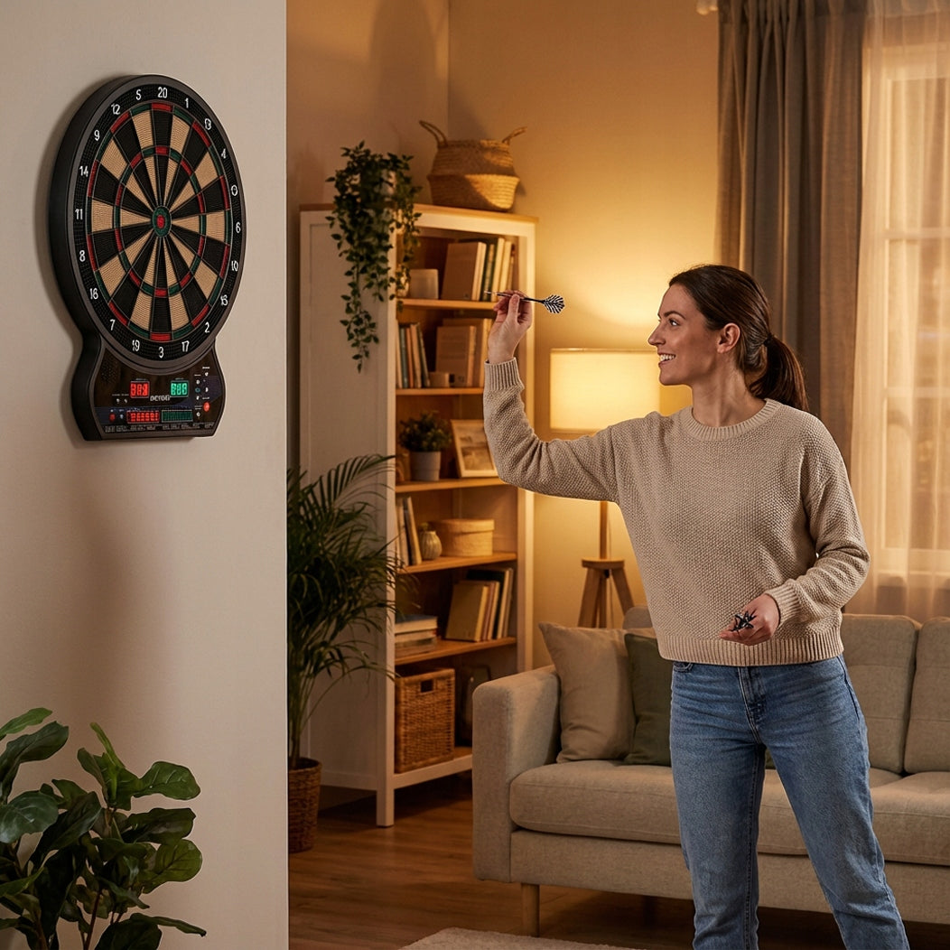 ELEKTRONINIS SMIGINIO TAIKINYS METEOR 4-LED 27 žaidimai 201 variantai 8 žaidėjai