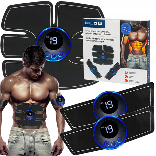 ELEKTROSTIMULIATORIUS EMS PILVO, NUGAROS, RANKŲ, SĖDMENŲ RAUMENŲ KOJŲ MASAŽUOKLIS 3X