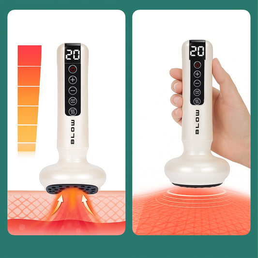 Elektrinis belaidis anticeliulitinis masažuoklis su šildymu
