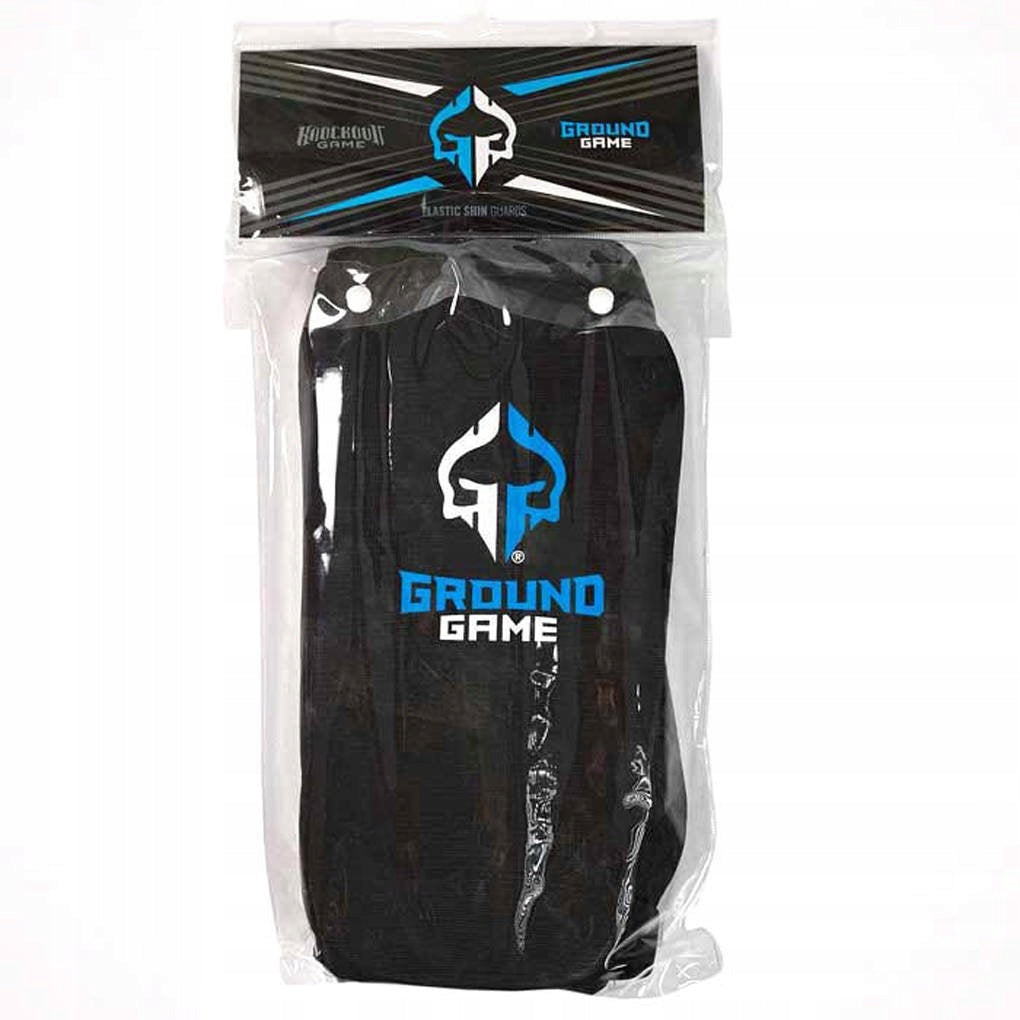 Lanksčios blauzdų apsaugos Ground Game Knockout Juodos XL
