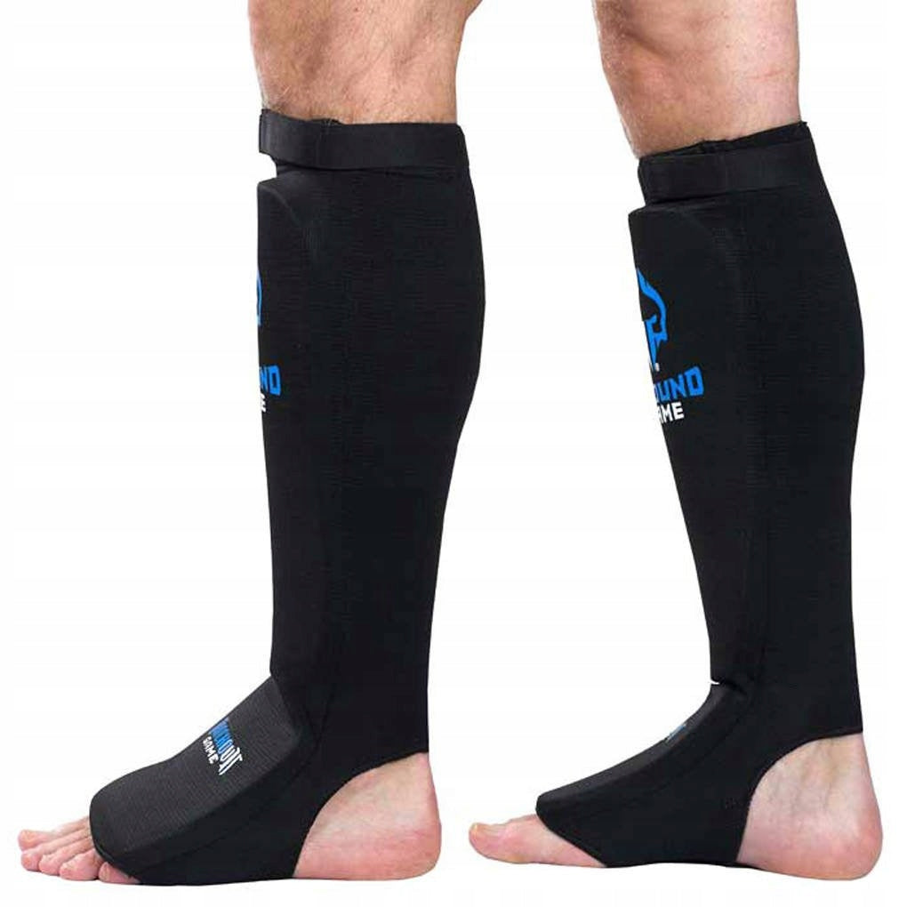 Lanksčios blauzdų apsaugos Ground Game Knockout Juodos XL