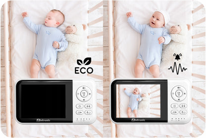 Elektroninė auklė Baby Monitor 3.2" Kamera + Ekranas | Tiesioginis vaizdas