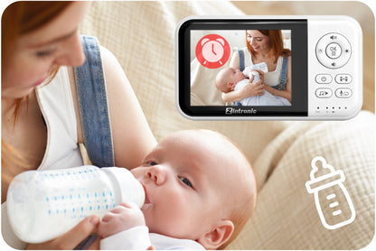 Elektroninė auklė Baby Monitor 3.2" Kamera + Ekranas | Tiesioginis vaizdas