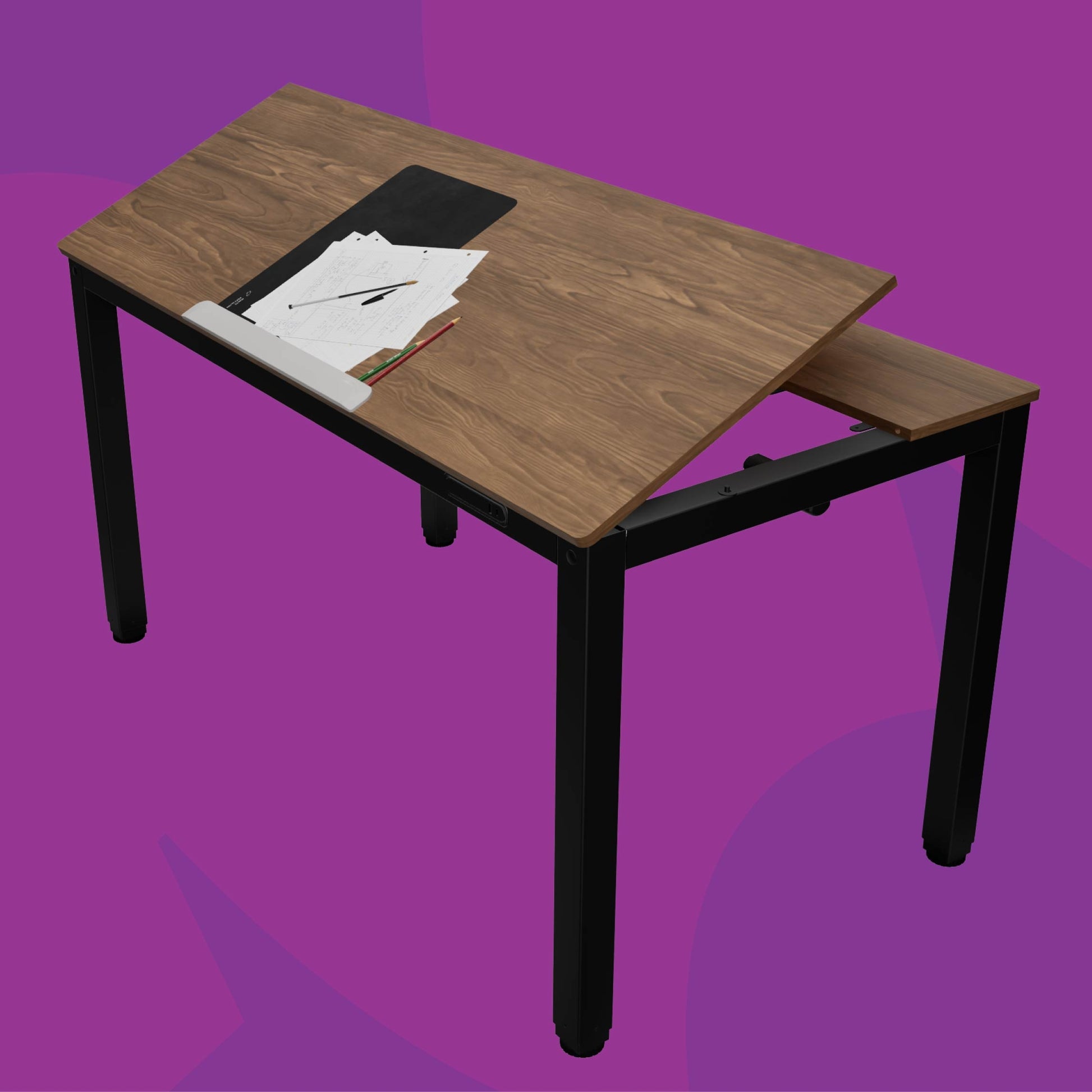 Elektrinis braižymo stalas 140x75, reguliuojamas Spacetronik