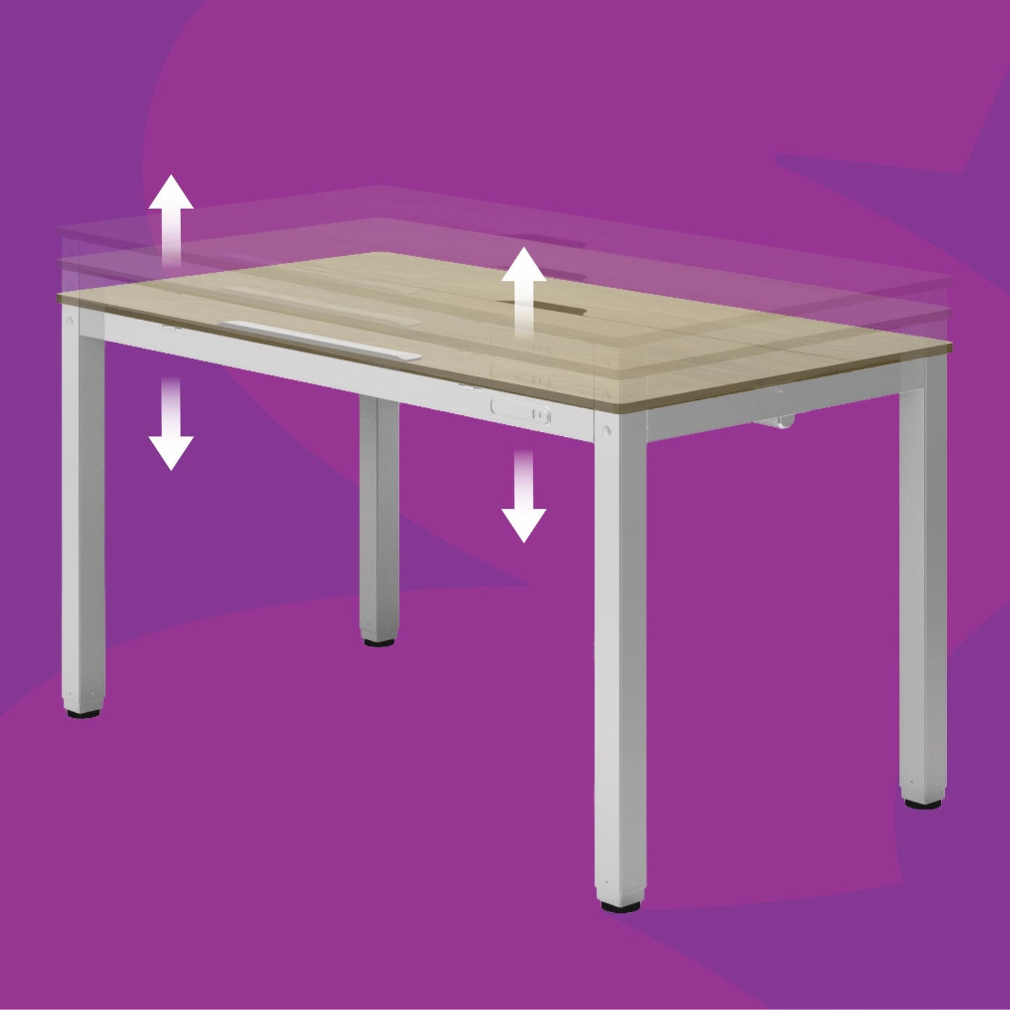 Elektrinis braižymo stalas 140x75, reguliuojamas Spacetronik