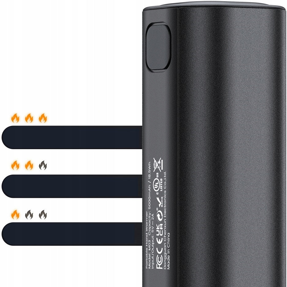 Elektrinis rankų šildytuvas su USB C Powerbank 2x 5000mAh Warmco M02