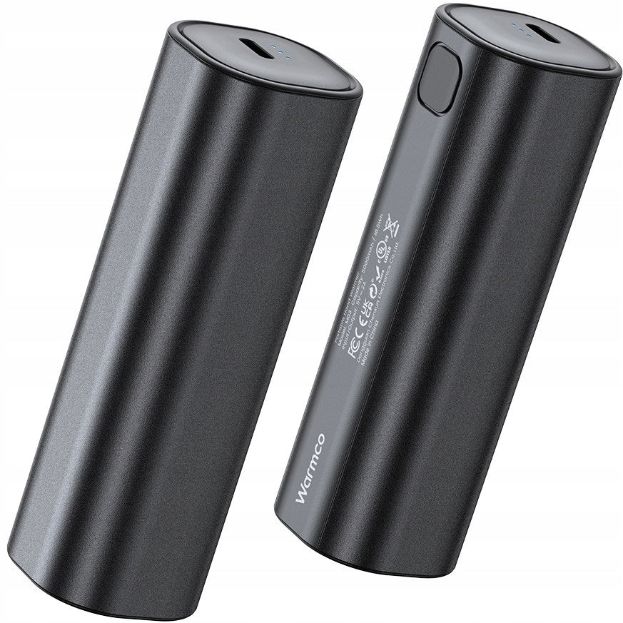 Elektrinis rankų šildytuvas su USB C Powerbank 2x 5000mAh Warmco M02