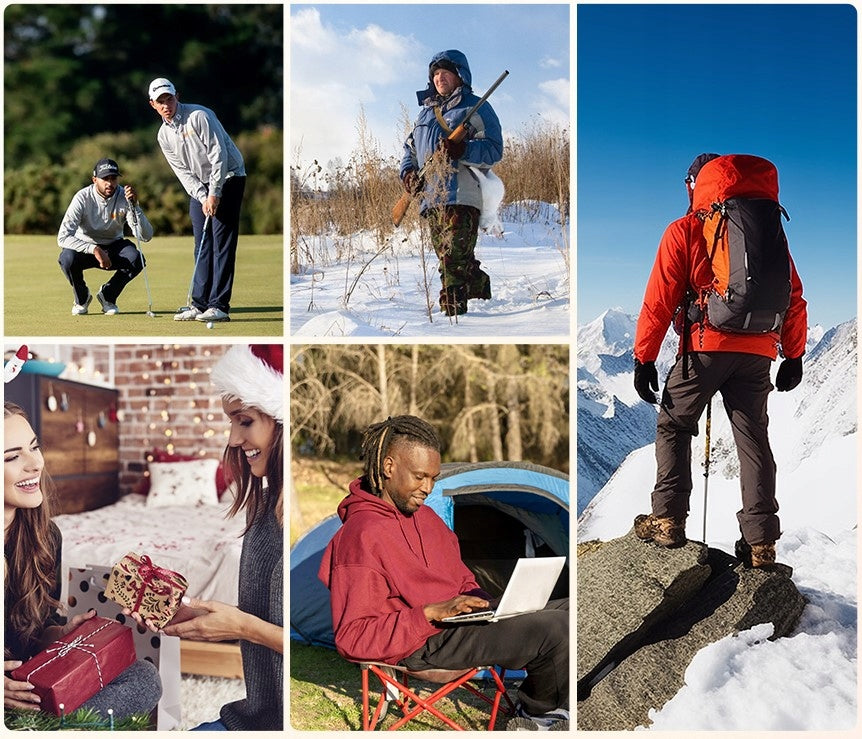 Elektrinis rankų šildytuvas su USB C Powerbank 2x 5000mAh Warmco M02
