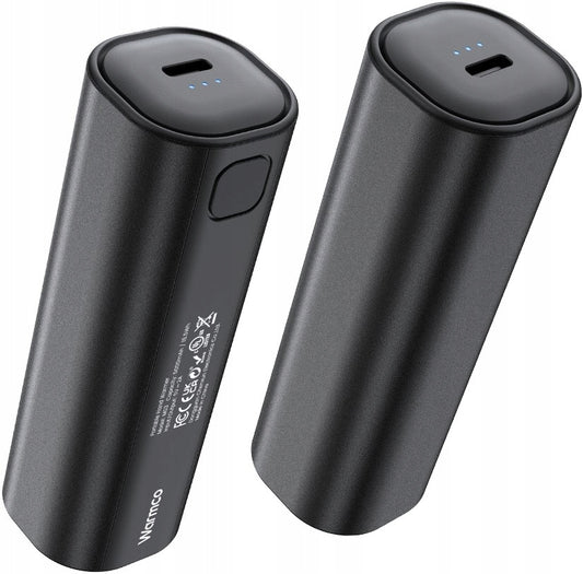 Elektrinis rankų šildytuvas su USB C Powerbank 2x 5000mAh Warmco M02