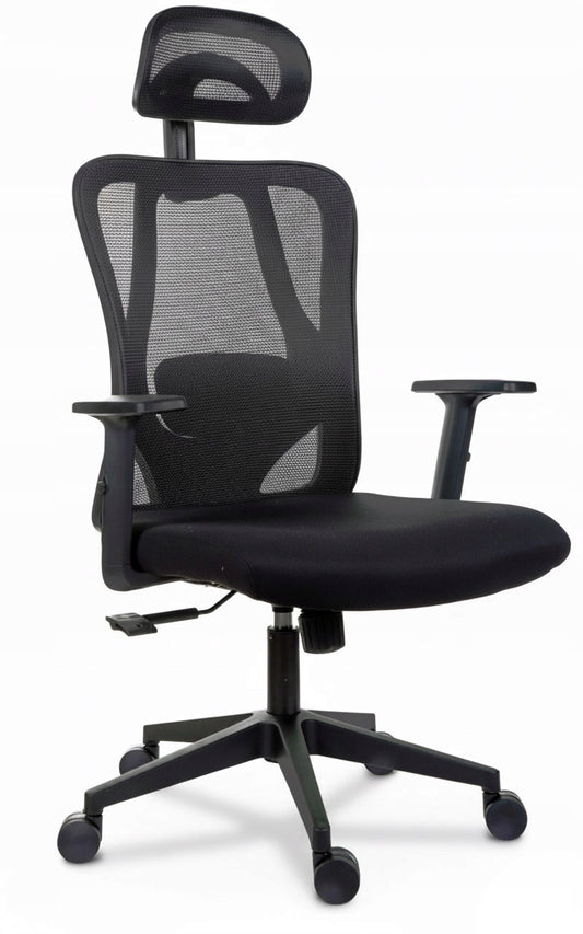 Ergonomiška biuro kėdė FXB004 su reguliuojamais porankiais ir galvos atrama, BHP