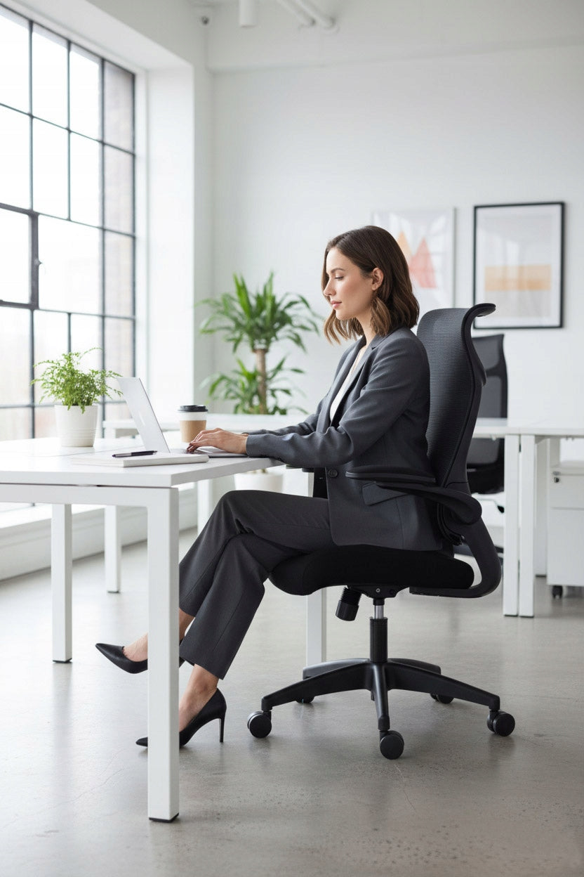 Ergonomiška biuro kėdė GIOSEDIO FHX004 su reguliuojamais porankiais, BHP