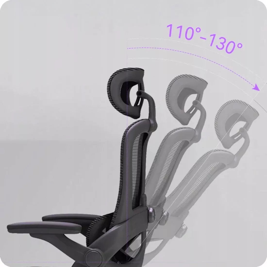 Ergonomiška biuro kėdė, juoda Spacetronik, atrama nugarai
