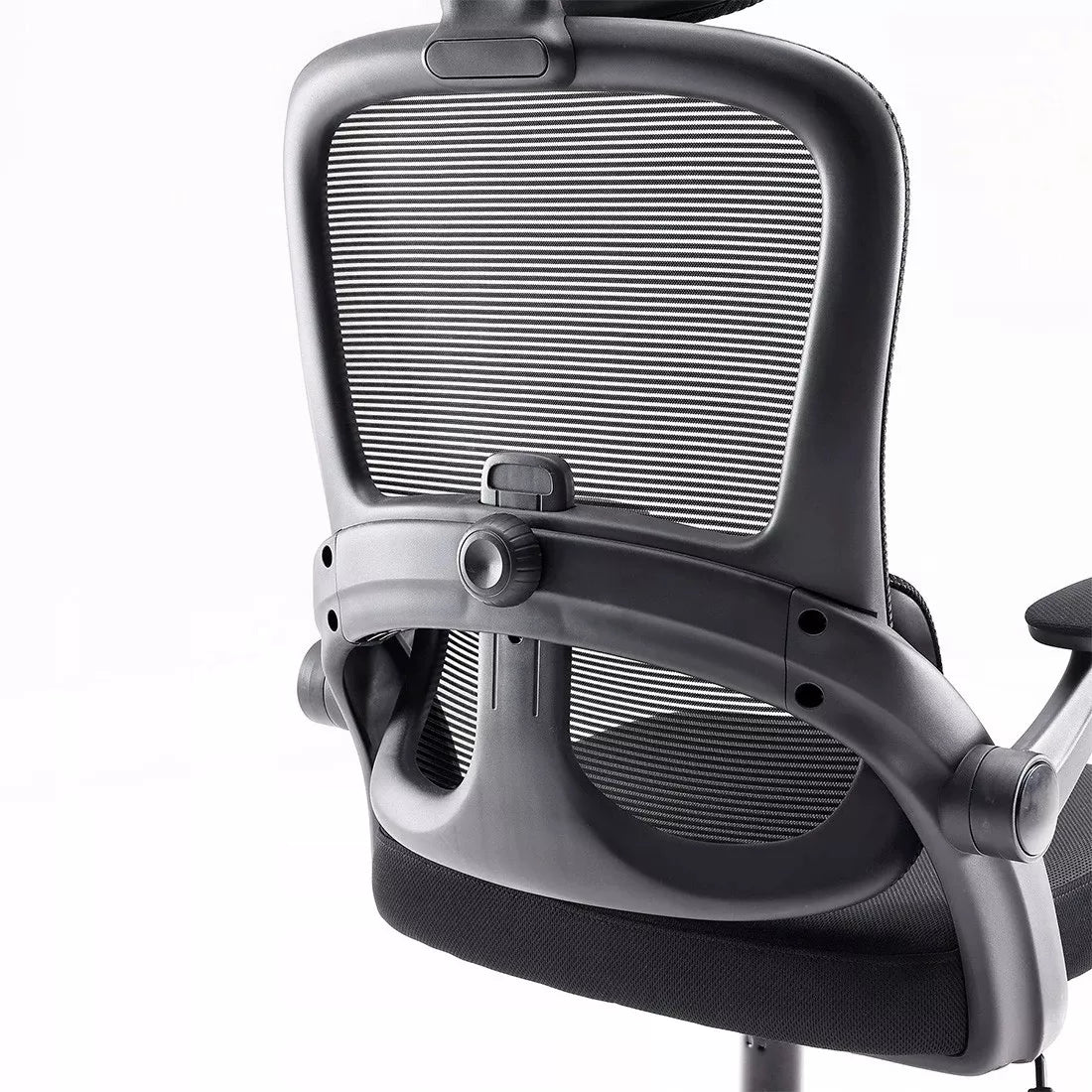 Ergonomiška biuro kėdė, juoda Spacetronik, atrama nugarai