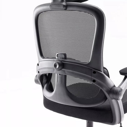 Ergonomiška biuro kėdė, juoda Spacetronik, atrama nugarai