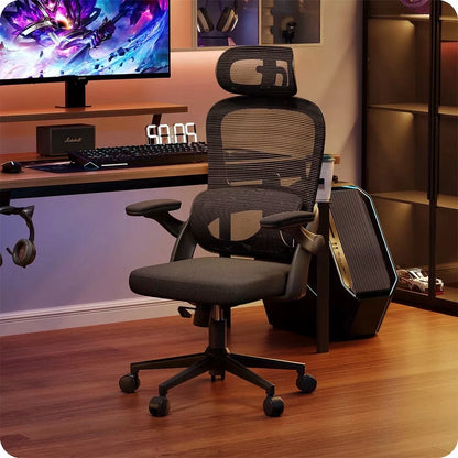 Ergonomiška biuro kėdė, juoda Spacetronik, atrama nugarai