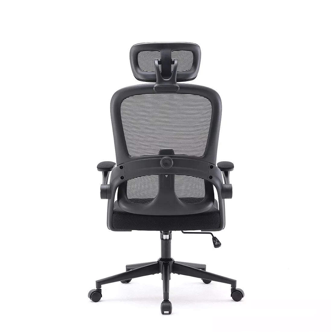 Ergonomiška biuro kėdė, juoda Spacetronik, atrama nugarai