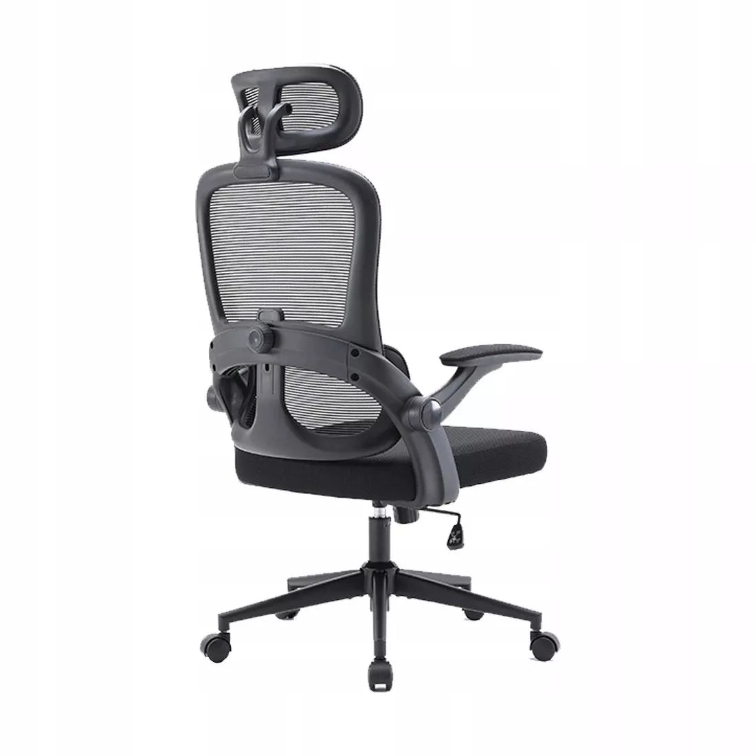 Ergonomiška biuro kėdė, juoda Spacetronik, atrama nugarai