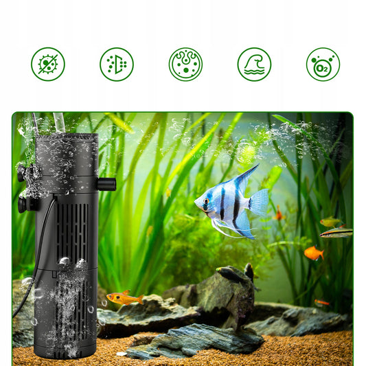 VIDINIS AKVARIUMO FILTRAS iki 150 L 5 IN 1 SU UV-C LEMPA 500 l/h