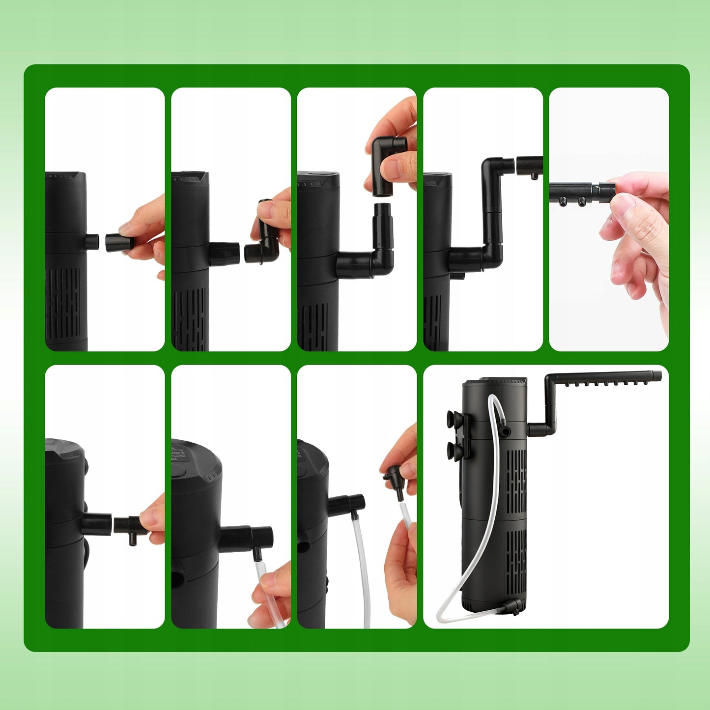 VIDINIS AKVARIUMO FILTRAS iki 150 L 5 IN 1 SU UV-C LEMPA 500 l/h