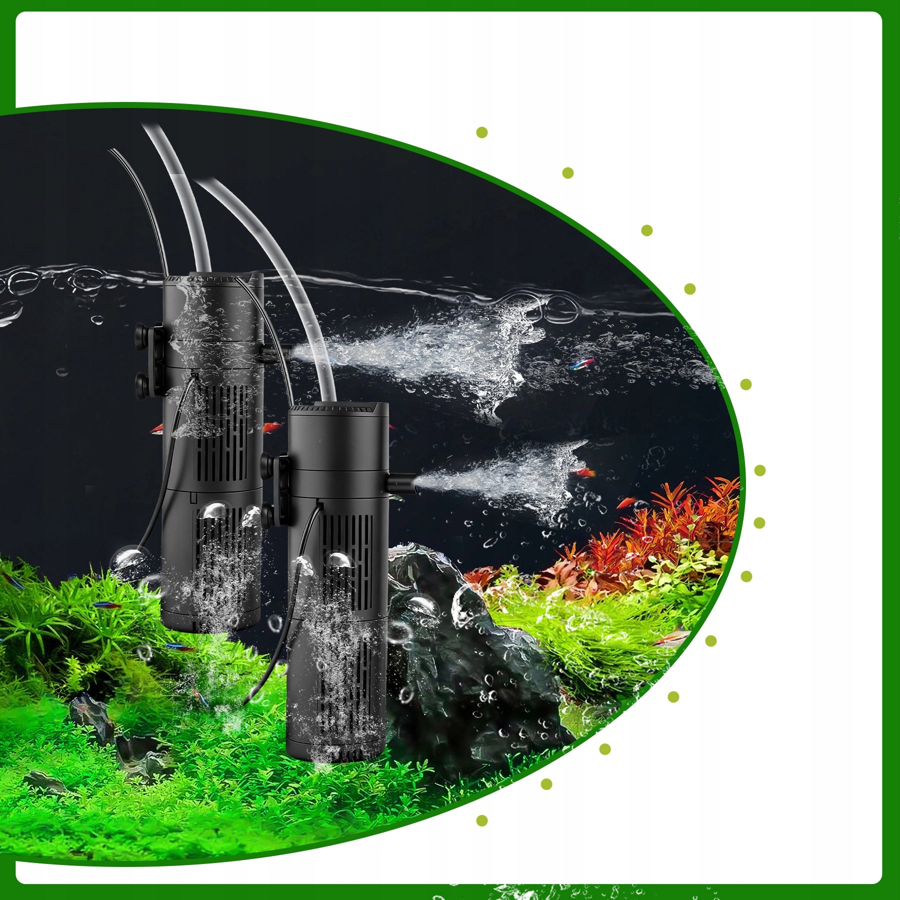 VIDINIS AKVARIUMO FILTRAS iki 150 L 5 IN 1 SU UV-C LEMPA 500 l/h