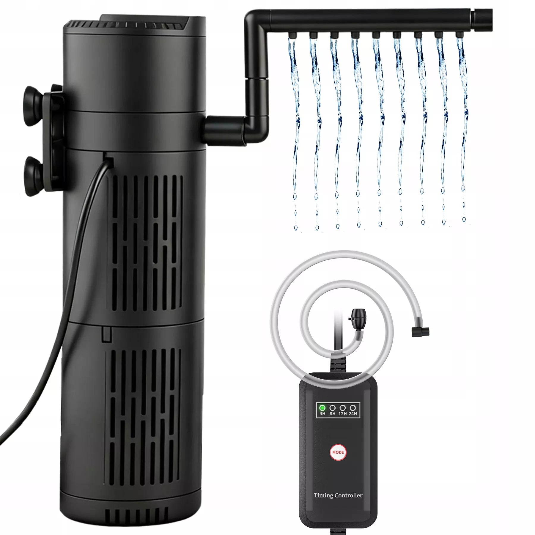 VIDINIS AKVARIUMO FILTRAS iki 150 L 5 IN 1 SU UV-C LEMPA 500 l/h