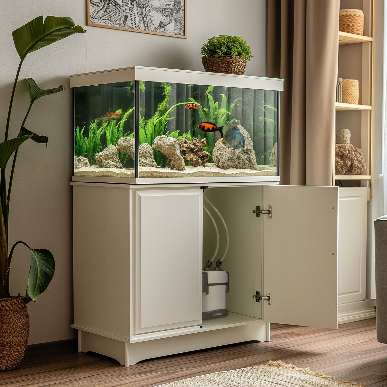 IŠORINIS FILTRAS SU REGULIAVIMU IR SKIMERIU, MAŽAS, NAŠUMAS 250l/h - 650l/h, 8W