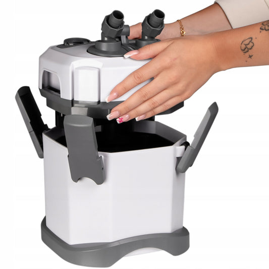 IŠORINIS FILTRAS SU REGULIAVIMU IR SKIMERIU, MAŽAS, NAŠUMAS 250l/h - 650l/h, 8W