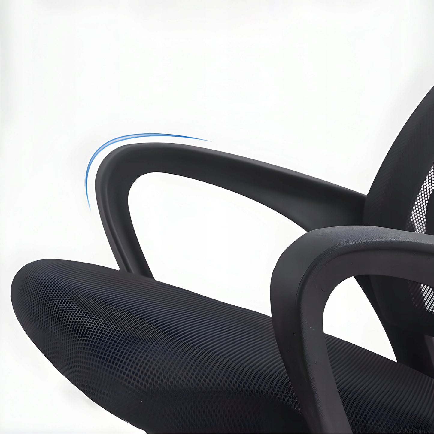 Biuro kėdė su mikro tinkleliu, juoda, 150 kg