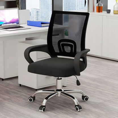 Biuro kėdė su mikro tinkleliu, juoda, 150 kg