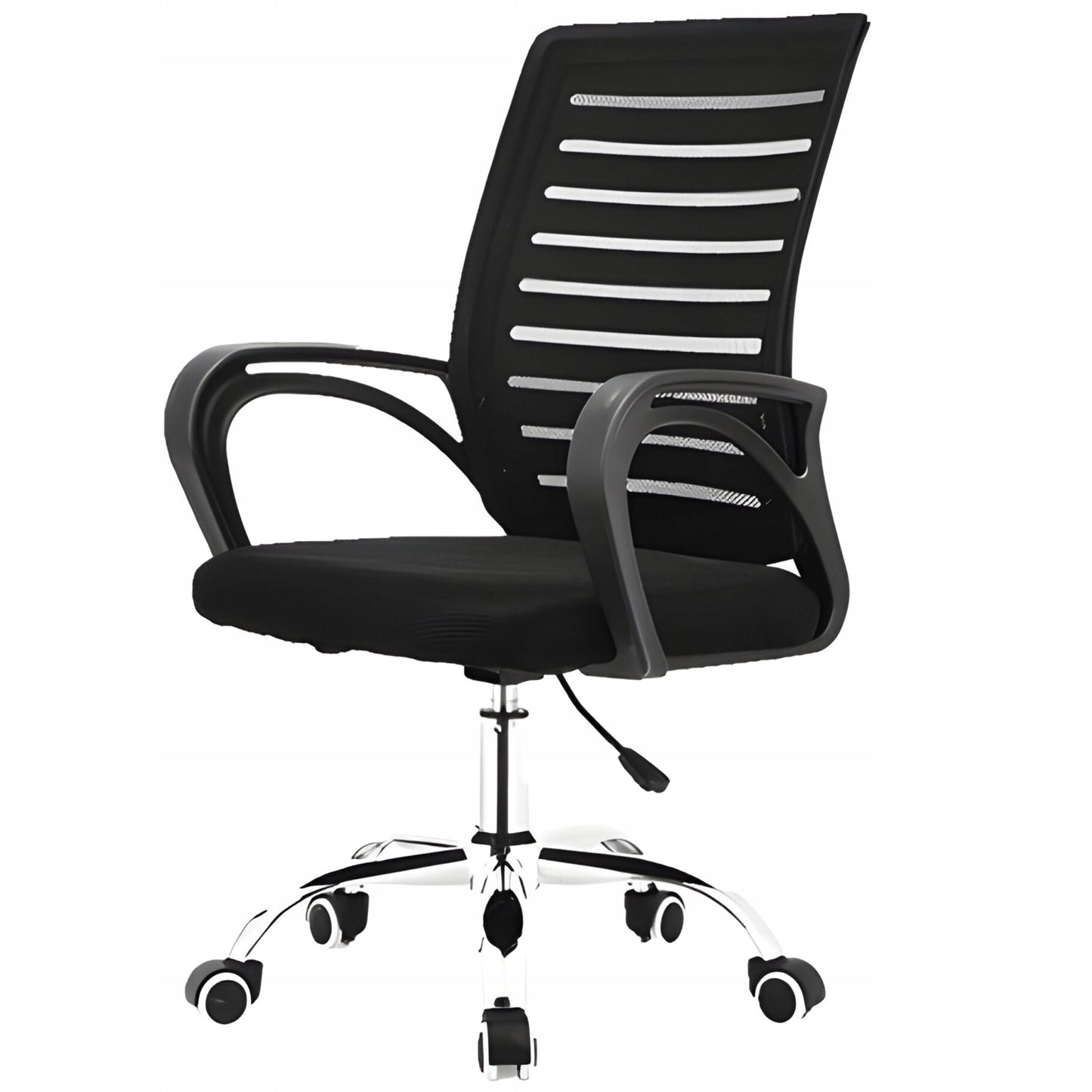 Pasukama biuro kėdė, ventiliuojamas tinklinis audinys, juoda, 150kg