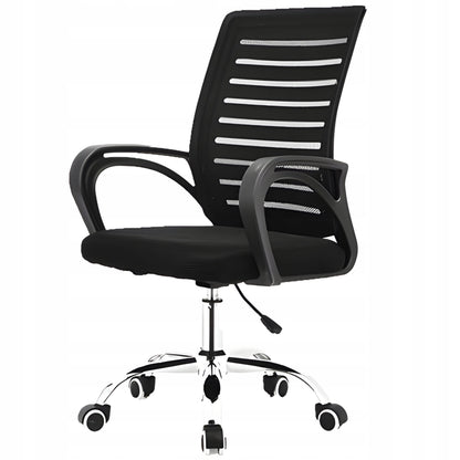 Pasukama biuro kėdė, ventiliuojamas tinklinis audinys, juoda, 150kg