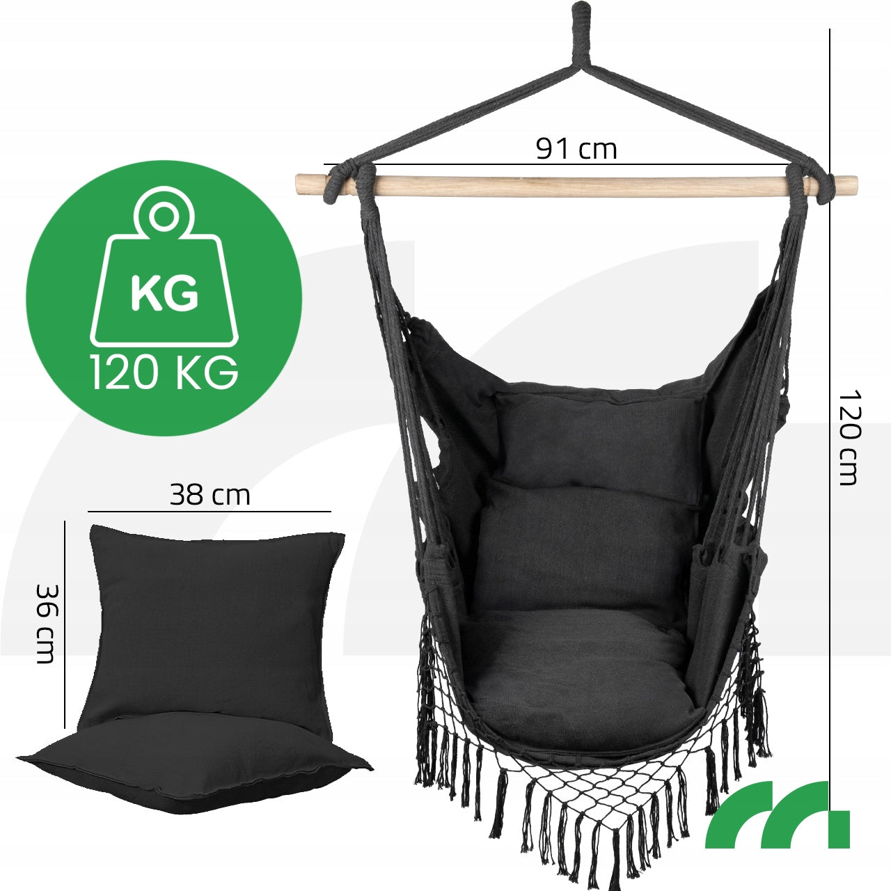 Sodo lauko kėdė, Brazilijos kėdė, hamakas, sūpynės, kokonas, pagalvės