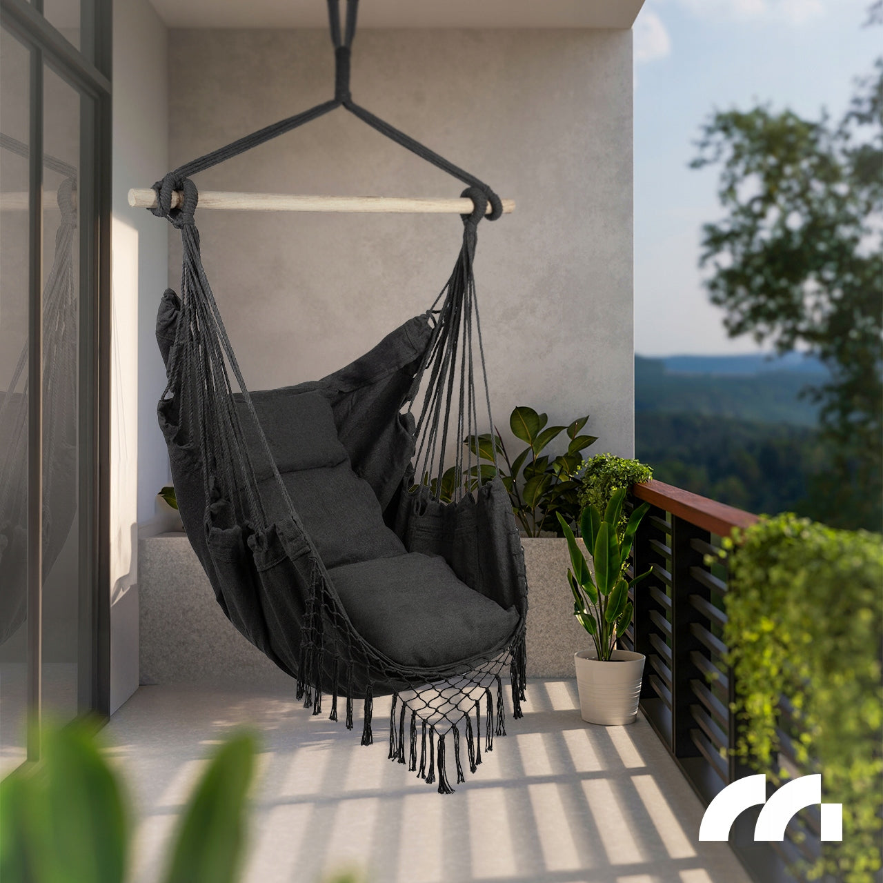 Sodo lauko kėdė, Brazilijos kėdė, hamakas, sūpynės, kokonas, pagalvės