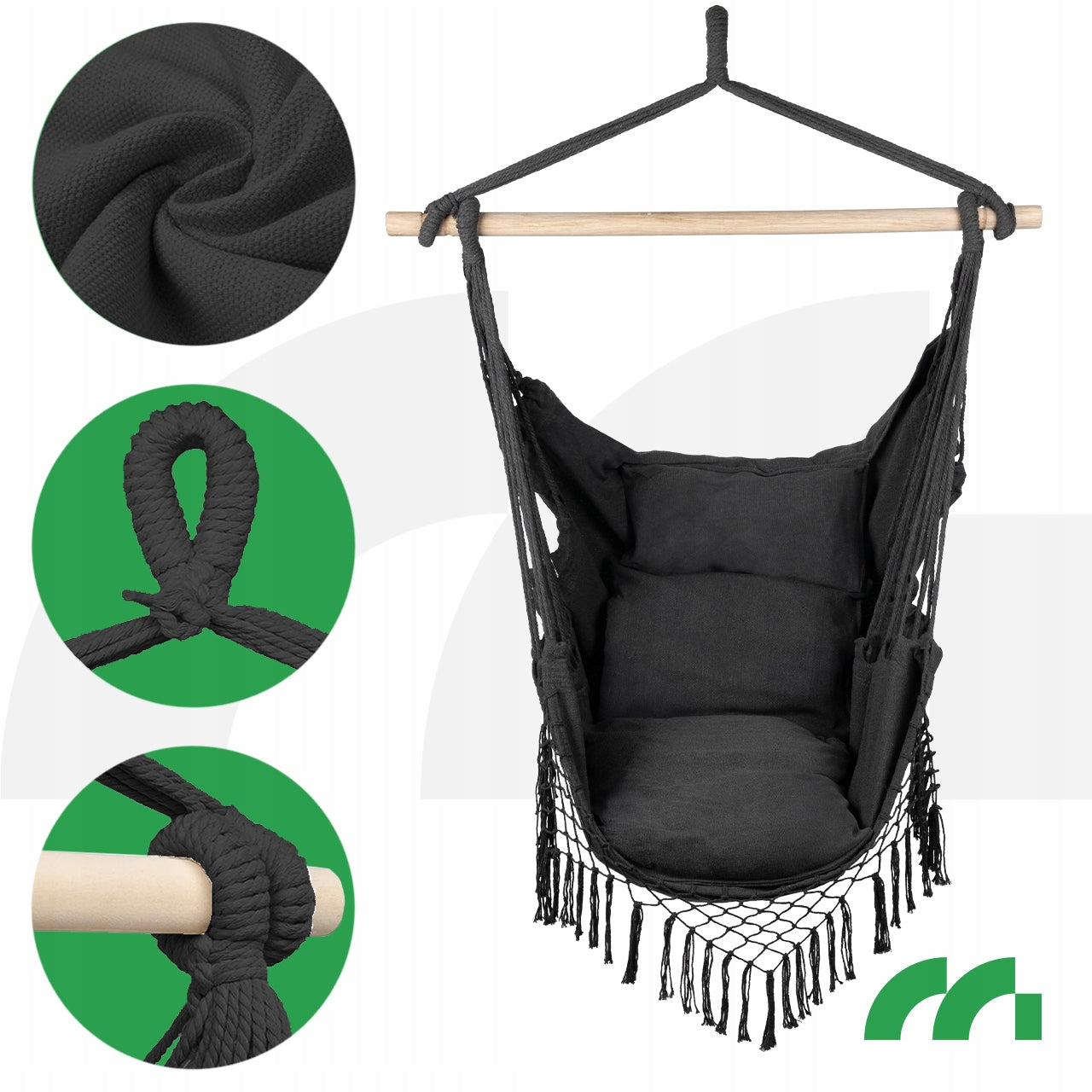 Sodo lauko kėdė, Brazilijos kėdė, hamakas, sūpynės, kokonas, pagalvės