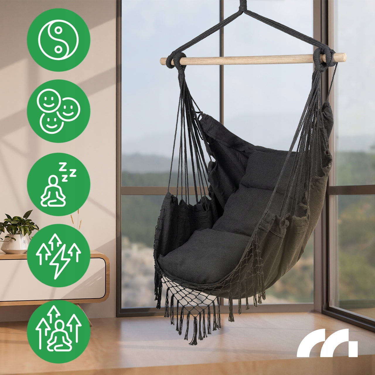 Sodo lauko kėdė, Brazilijos kėdė, hamakas, sūpynės, kokonas, pagalvės