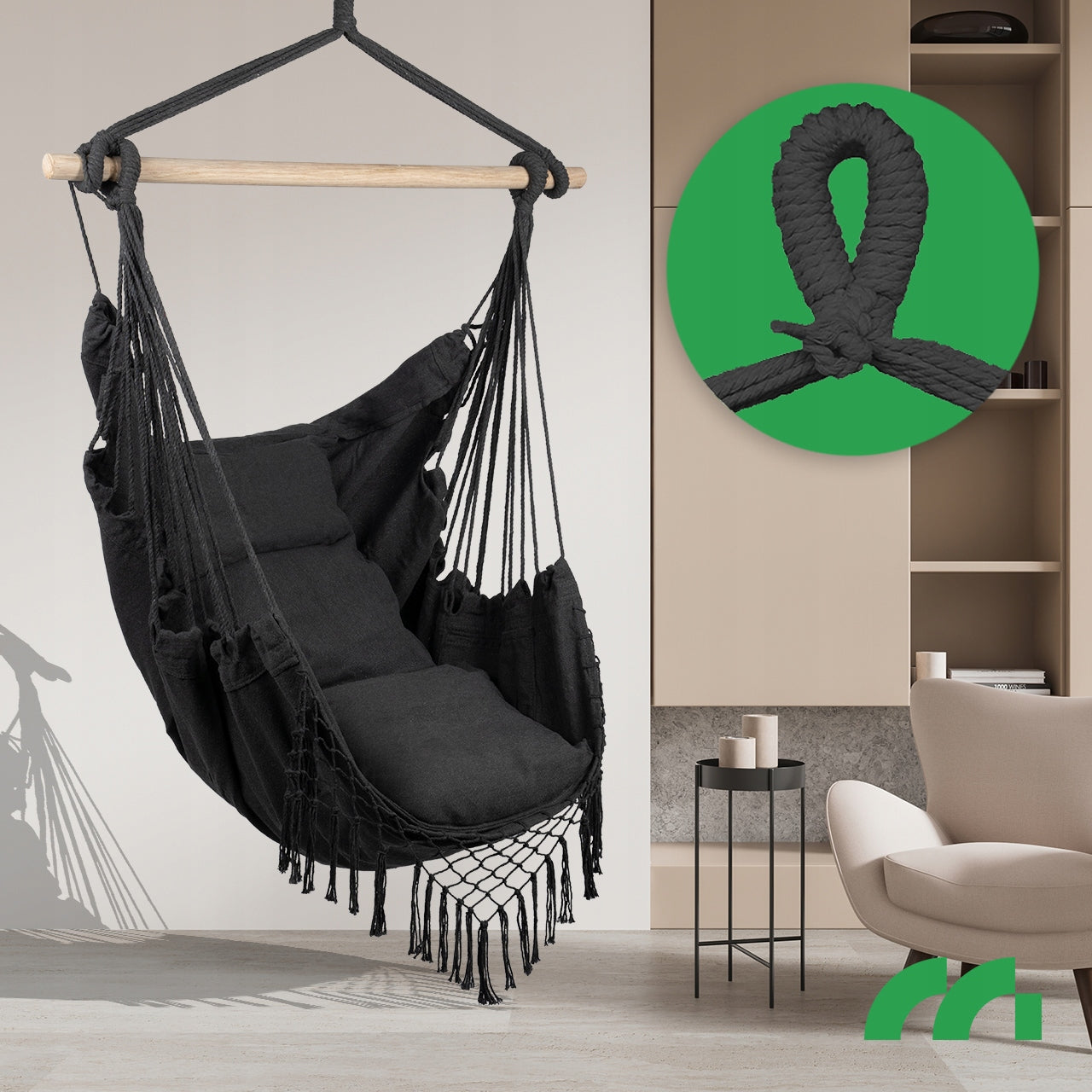 Sodo lauko kėdė, Brazilijos kėdė, hamakas, sūpynės, kokonas, pagalvės