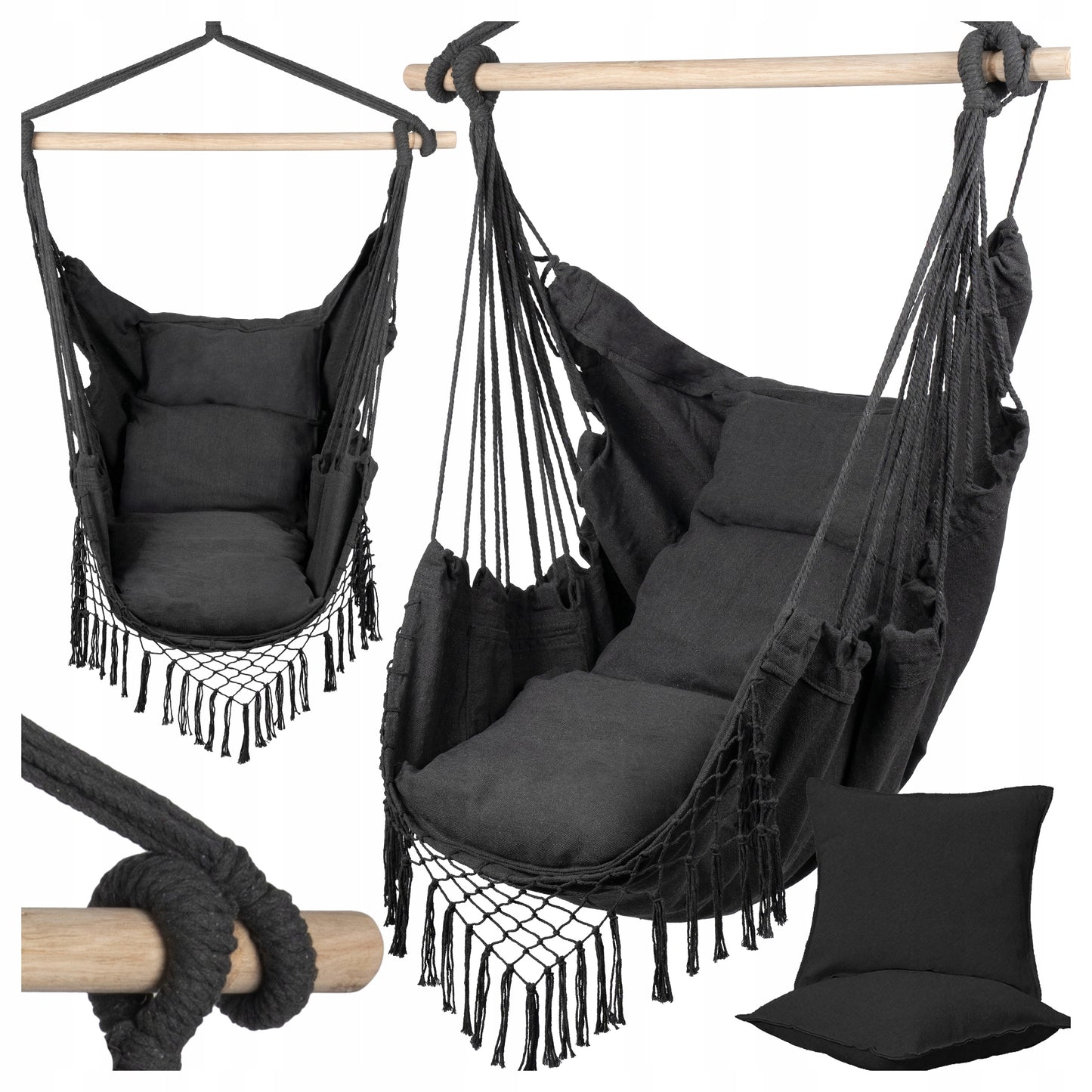 Sodo lauko kėdė, Brazilijos kėdė, hamakas, sūpynės, kokonas, pagalvės