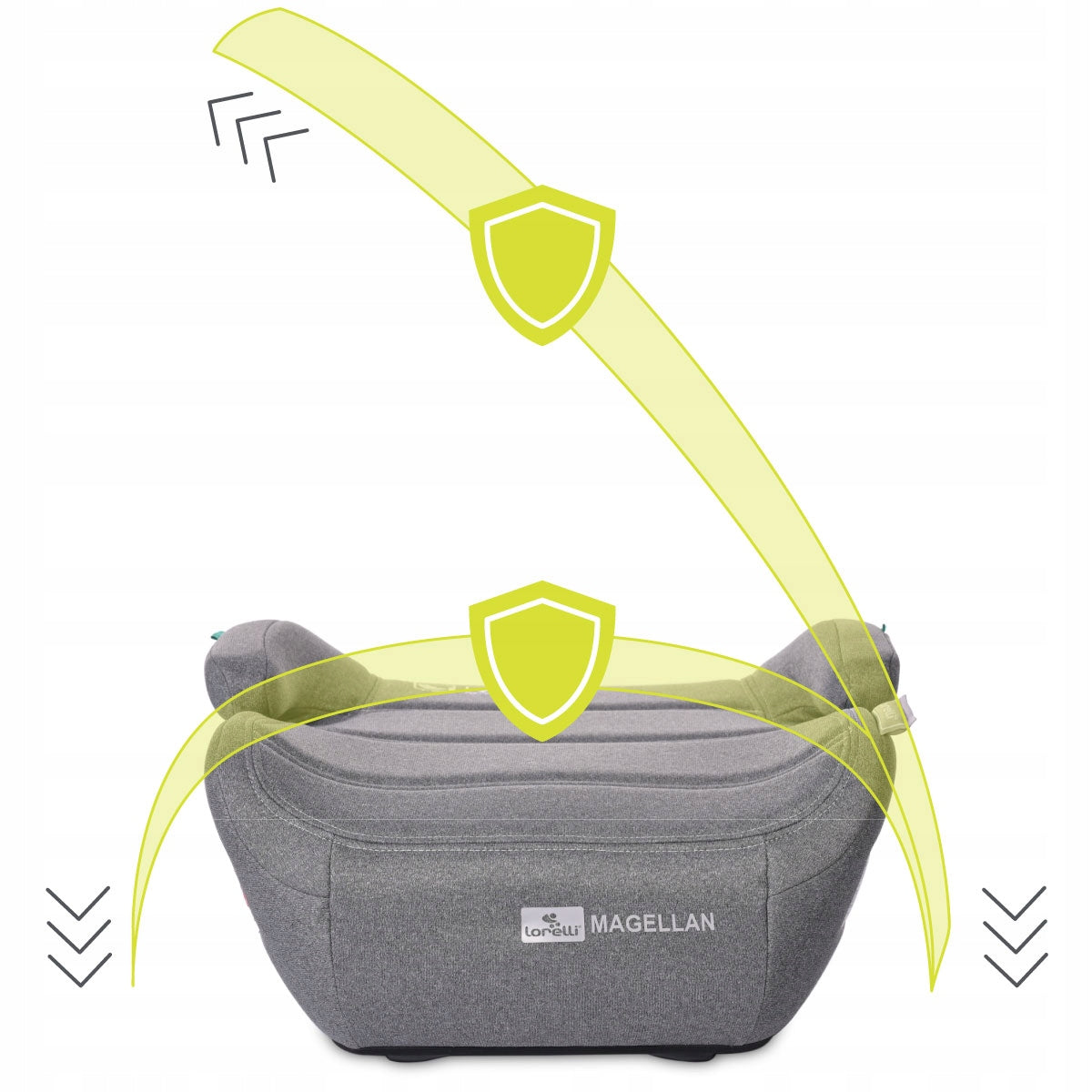 Automobilinė kėdutė kilimėlis lengvas LORELI MAGELLAN I-SIZE pilka