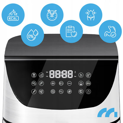 BE matou*riebalų* gruzdintuvė 9 L, didelė, galinga, su langu, 1800 W