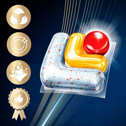 Finish Powerball Ultimate Plus indaplovės kapsulės, citrinos kvapo, 152 vnt.