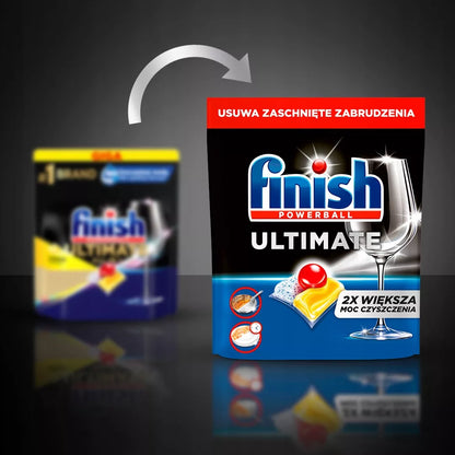 FINISH Ultimate indaplovės tabletės, Citrinos kvapo, 100 vnt.