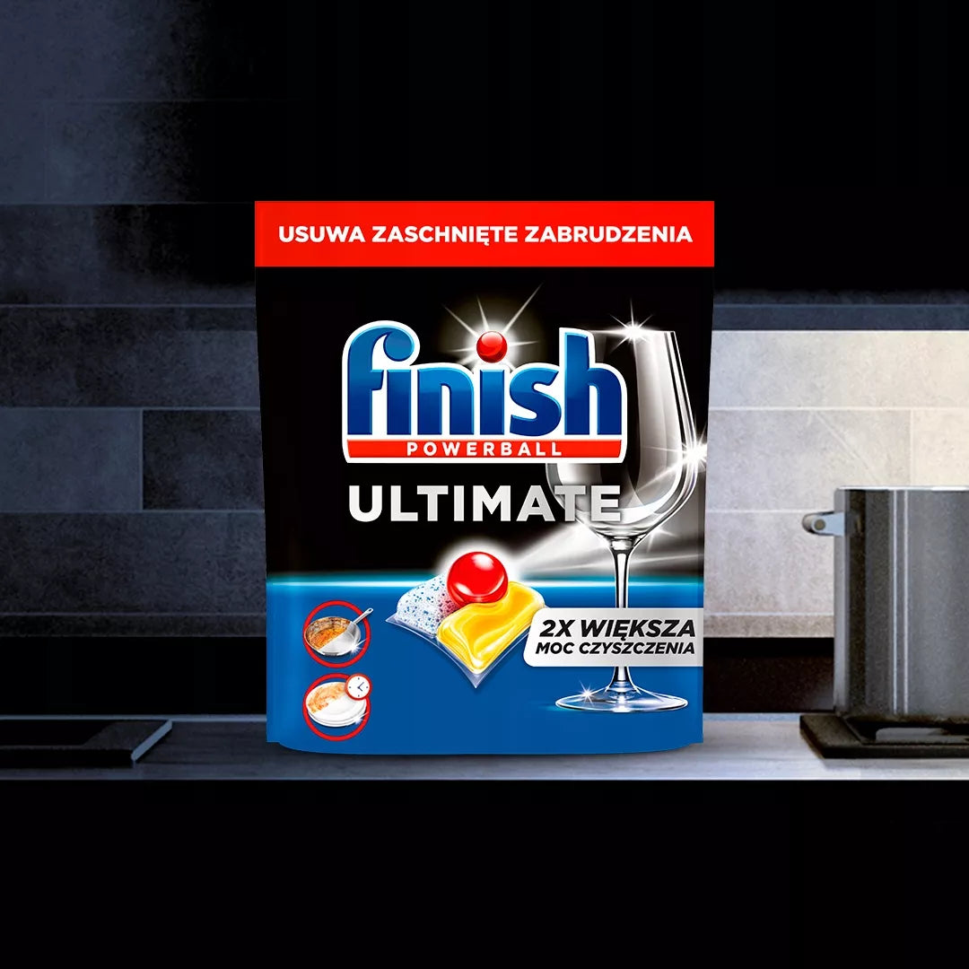 FINISH Ultimate indaplovės tabletės, Citrinos kvapo, 100 vnt.