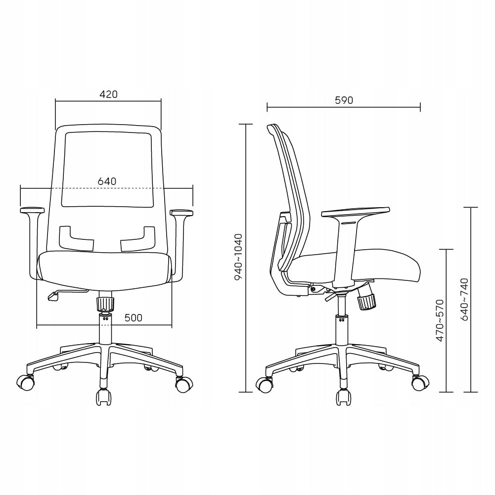 Biuro Kėdė Swivel Reguliuojama Tinklelis MESH Spacetronik