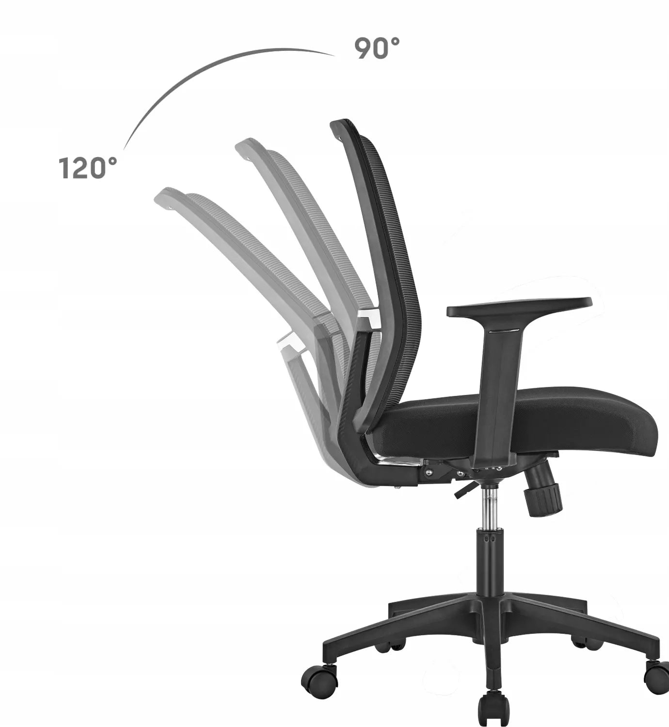Biuro Kėdė Swivel Reguliuojama Tinklelis MESH Spacetronik